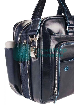 Сумка для ноутбука Piquadro Blue Square CA2765B2/BLU2 синий натур.кожа
