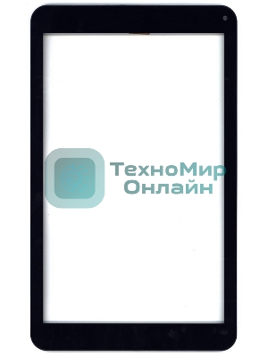 Сенсорное стекло (тачскрин) для Irbis TZ16, черное с рамкой