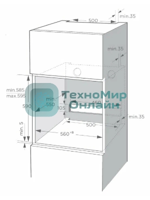 Духовой шкаф Weissgauff EOM 741 PDB Black Edition