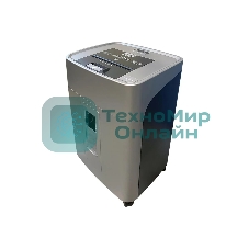 Шредер Office Kit SA375 серый/черный с автоподачей (секр.P-4) фрагменты 375лист. 42лтр. скрепки скобы пл.карты CD