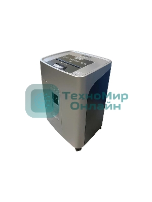 Шредер Office Kit SA375 серый/черный с автоподачей (секр.P-4) фрагменты 375лист. 42лтр. скрепки скобы пл.карты CD