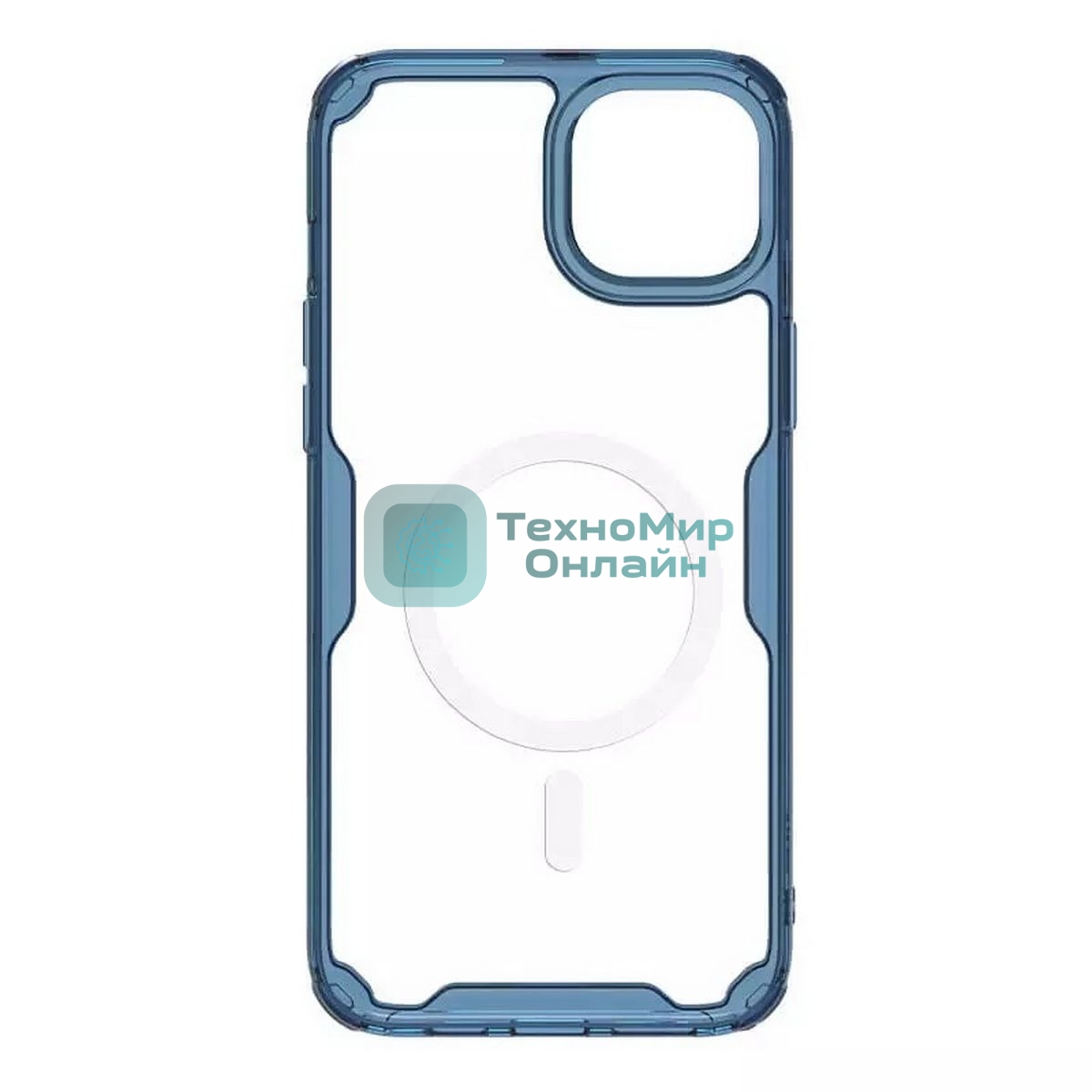 Чехол Nature TPU Pro Magnetic Case, синий, (AP IP15)