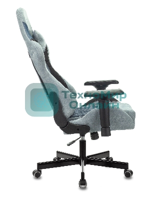 Кресло Бюрократ VIKING 7 KNIGHT BL FABRIC синий, ткань, 120 кг, механизм качания