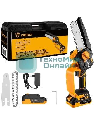 Пила цепная аккумуляторная DEKO DKCHS 20-6 PRO, 4