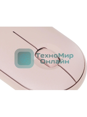 Мышь беспроводная Logitech Pebble M350 розовый, 1000 dpi, радиоканал, Bluetooth, USB, кнопки - 3