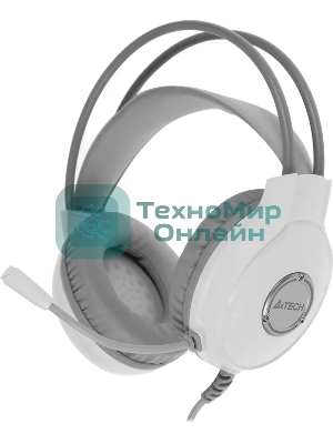 Гарнитура A4Tech Fstyler FH300U белый, проводная, подсветка