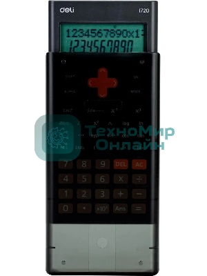Калькулятор научный Deli E1720-black черный 12-разр.
