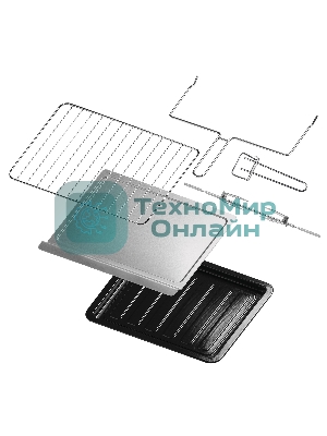 Мини-печь BBK OE3081D черный/нерж сталь