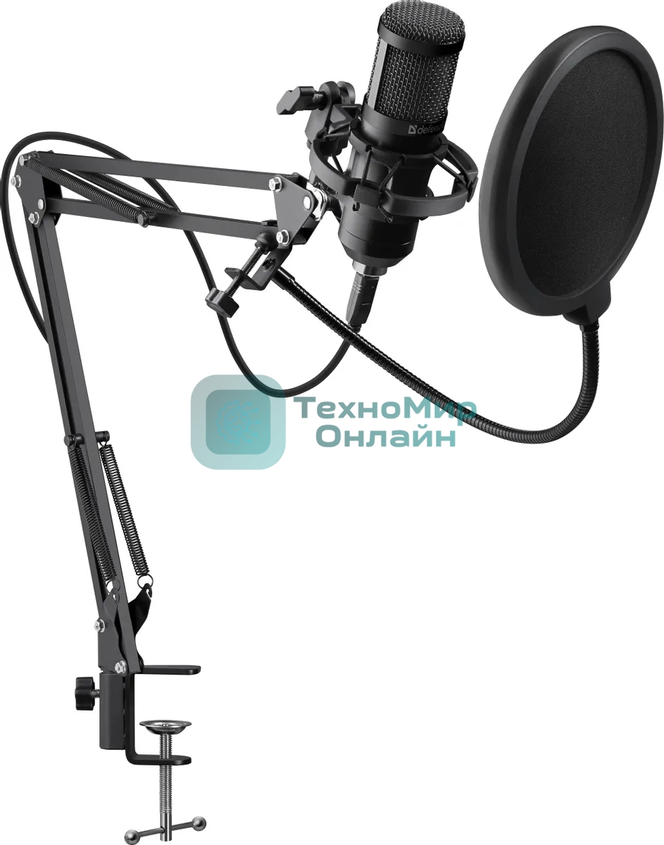 Микрофон Defender Space GMC 450 USB, стойка, провод 1.5 м