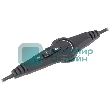 Гарнитура Oklick HS-L810G чёрный, проводная, USB, подсветка