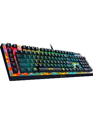 Клавиатура Razer BlackWidow V4 X Green Switch Pokemon Kanto Starters Edition проводная, USB Type-A, желтый