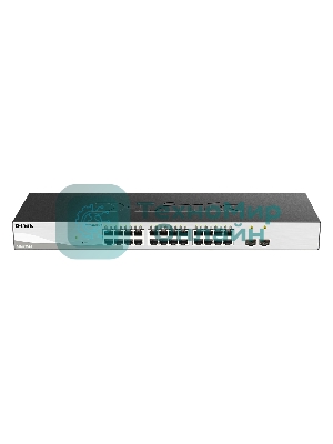 Коммутатор D-Link DGS-1210-26/F3A, 24×1 Гбит/с + 2×1 Гбит/с SFP, настраиваемый