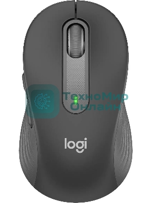 Мышь беспроводная Logitech Signature M650 графитовый, 4000 dpi, радиоканал, Bluetooth, USB, кнопки - 5