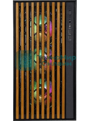 Компьютерный корпус Aerocool / Formula TimberLine T0 черный без БП mATX 6x120мм 6x140мм 2xUSB3.0 audio