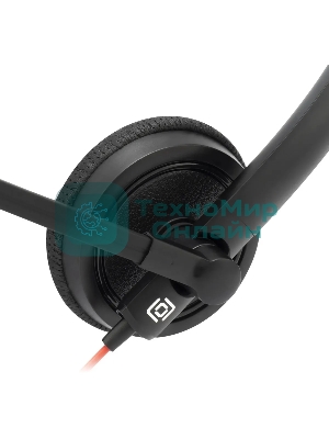 Наушники с микрофоном Oklick/Оклик HS-L900 черный 1.8м накладные оголовье