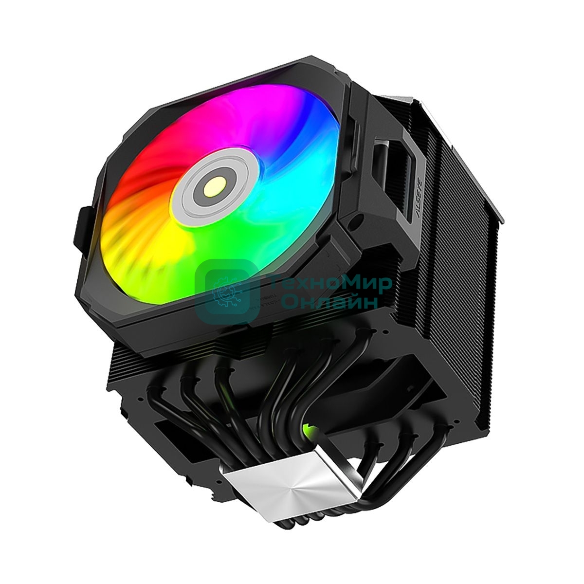 Кулер для процессора Alseye i600-B черный, 120 мм, алюминий/медь, 2300 об/мин, 37.8 дБ, 4 pin, 265 Вт, 160 мм