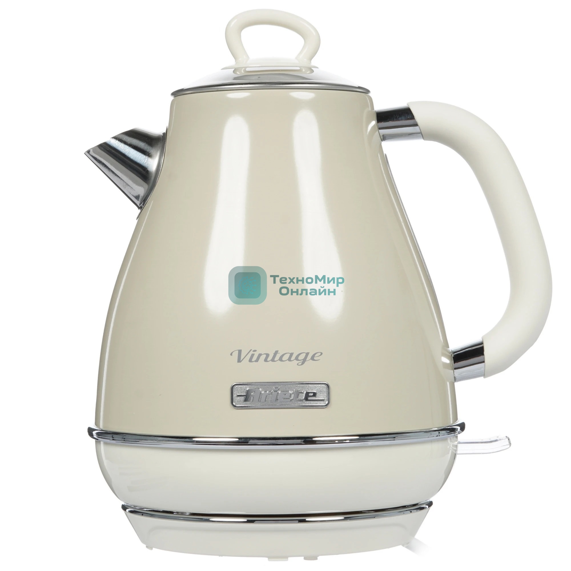 Чайник электрический Ariete Vintage 2869/03 2000 Вт, 1.7 л, бежевый