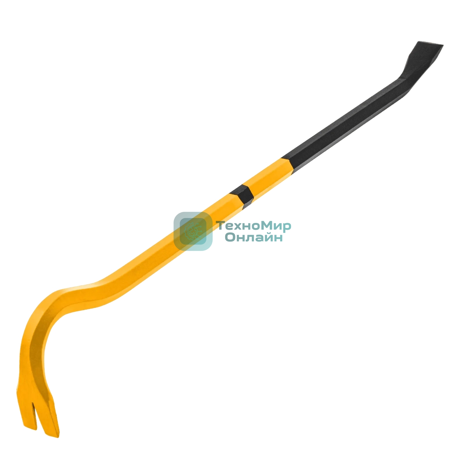 Лом-гвоздодер Denzel 600 мм, шестигранный 16 мм, окрашенный, сталь 65