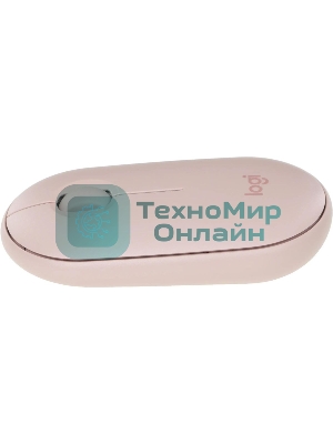 Мышь беспроводная Logitech Pebble M350 розовый, 1000 dpi, радиоканал, Bluetooth, USB, кнопки - 3