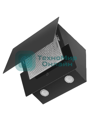Вытяжка наклонная Elikor Vertex BK 50 черный, 50 см, 750 куб. м/ч, 56 дБ