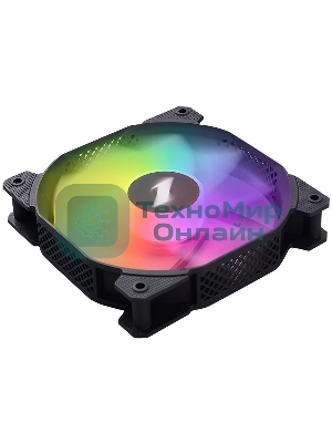 Вентилятор для корпуса 1STPLAYER F7R Black F7R-BK 120mm, 600-1800rpm, 56.34CFM, 36.99dBa, BULK