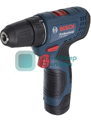 Дрель-шуруповерт Bosch GSR 120-LI C, 12 В, 2 Ач, 30 Нм, щеточный