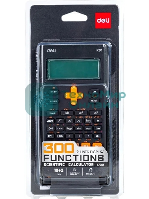 Калькулятор научный Deli E1720-black черный 12-разр.