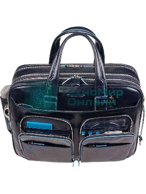 Сумка для ноутбука Piquadro Blue Square CA2765B2/BLU2 синий натур.кожа