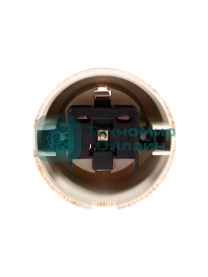 Розетка Bironi B1-101-13 1-м ОП Лизетта, 16А IP20 ретро с заземлением, ABS-пластик, карельская сосна