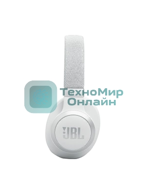 Беспроводные/проводные наушники JBL Live 770NC белый, полноразмерные, Bluetooth + проводной, адаптивное шумоподавление