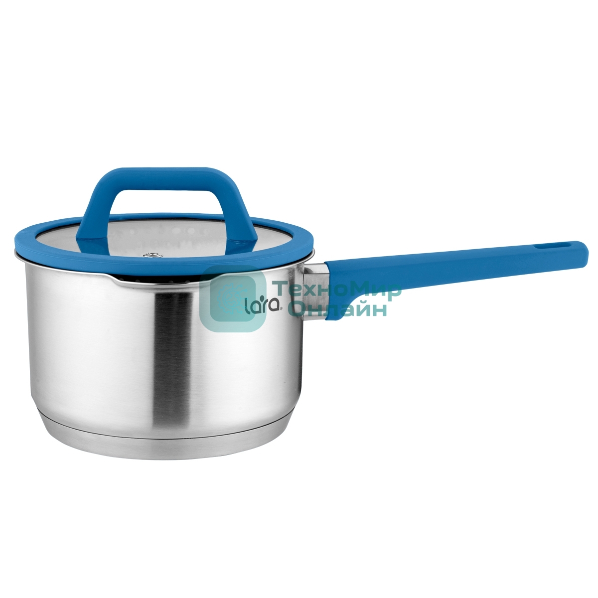 Сотейник Lara LR03-04 2 л, 16 см, нержавеющая сталь, с крышкой
