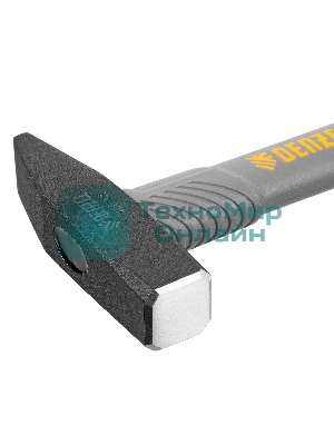 Молоток слесарный Denzel 400 г, кованый, фибергласовая рукоятка c TPR покрытием