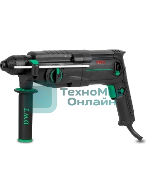 Перфоратор сетевой DWT SBHP08-26 BMC /800 Вт/3.7 Дж/до 5530 уд.в мин/до 1350 об.в мин/SDS-Plus/морозостойкий кабель/кейс/черный (SBHP08-26 BMC)