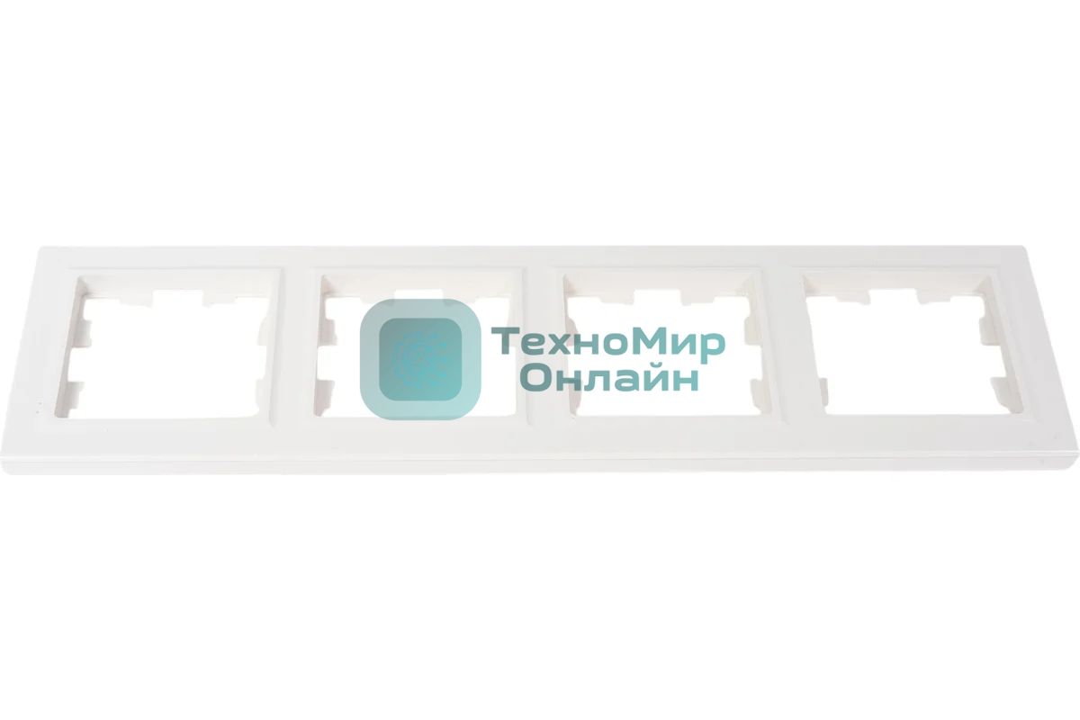 Рамка 4-мест. IEK BRITE РУ-4-БрБ бел.