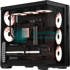 Компьютерный корпус Formula V Line Crystal Z7 PA Black, ATX, TYPE-C*1, USB3.0*1, Front+Side Glass, SIDE 3x PERFORMANCE ARGB, REAR 2x PERFORMANCE ARGB