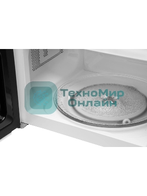 Микроволновая печь Midea AM820CUK-W белый, 20 л, 800 Вт, переключатели - кнопки, поворотный механизм