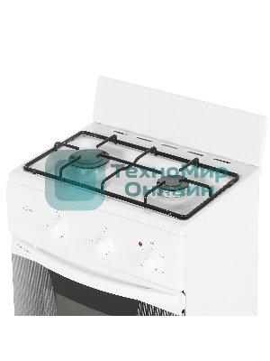 Плита комбинированная Flama CK 2202 W белый, конфорок 2 шт, духовка 30 л, 50 см x 85 см x 38 см