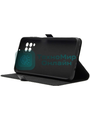 Чехол (флип-кейс) BORASCO Book Case, для Samsung Galaxy M32, черный [40353]