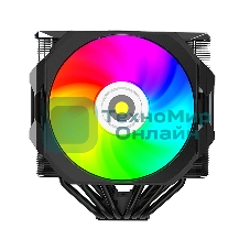 Кулер для процессора Alseye i600-B черный, 120 мм, алюминий/медь, 2300 об/мин, 37.8 дБ, 4 pin, 265 Вт, 160 мм