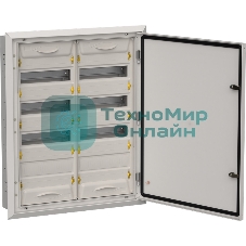 Корпус металлический IEK TITAN 5 ЩРв-96 (2х48) 755х625х130мм IP31 серый (одна дверь)