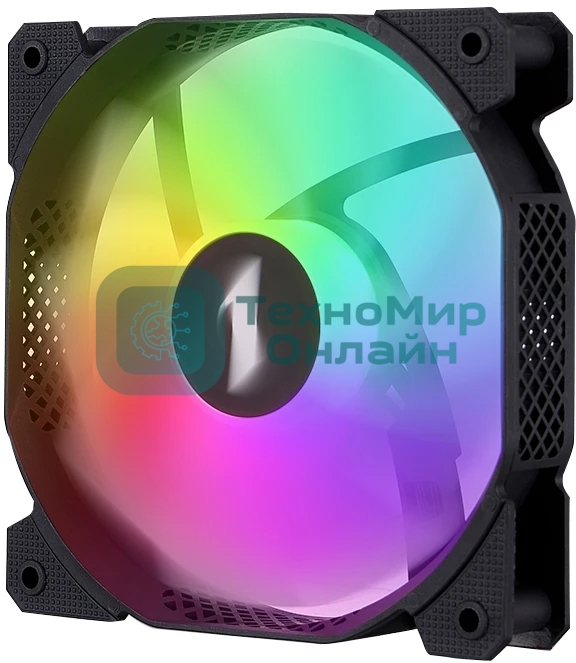 Вентилятор для корпуса 1STPLAYER F7R Black F7R-BK 120mm, 600-1800rpm, 56.34CFM, 36.99dBa, BULK
