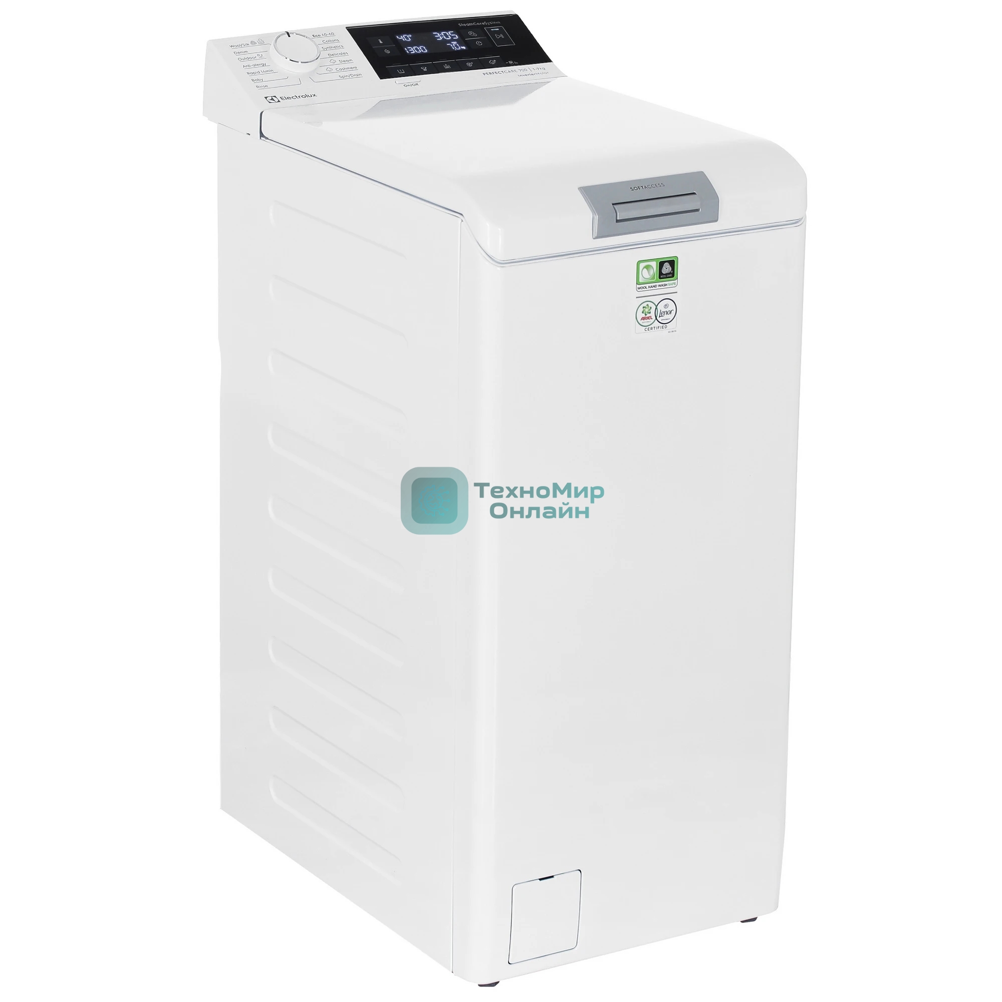 Стиральная машина Electrolux EW7TN3372 белый, загрузка вертикальная 7 кг, 1251 об/мин, класс C