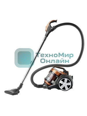 Пылесос Centek CT-2543 серый/бронзовый, 450/2400 Вт, уборка сухая, пылесборник контейнер 3 л