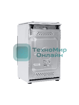 Плита газовая Kraft KF-FSK5301GW белый, конфорок 4 газовых, духовка 58 л, 50 см x 85.5 см x 55.6 см