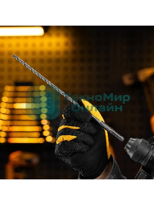 Бур по бетону Denzel цельная крестовая пластина, 6x265 мм, SDS PLUS