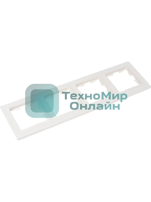 Рамка 4-мест. IEK BRITE РУ-4-БрБ бел.