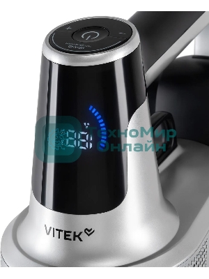 Пылесос вертикальный Vitek VT-CLS01LIGHT темно-серый/серебристый, питание от аккумулятора, 250 Вт, уборка сухая, пылесборник 0.55 л