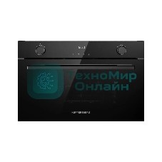 Встраиваемая микроволновая печь Kuppersberg HMW 611 BB, High-Tech, 34 л, поворотное/сенсорное управление, мощность 900 Вт, 5 уровней мощности, 10 автоматических программ, размораживание, гриль, конвекция, поворотный стол, черный