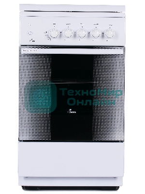 Газовая плита Flama FG 2411 W белый, конфорок 4 шт, духовка 50 л, 50 см x 85 см x 60 см