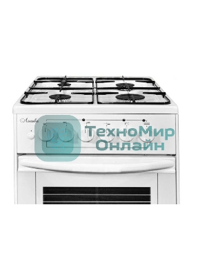 Плита комбинированная Лысьва ЭГ 401-2у белый, конфорок 4 газовых, духовка 57 л, 50 см x 84 см x 60 см (без крышки)
